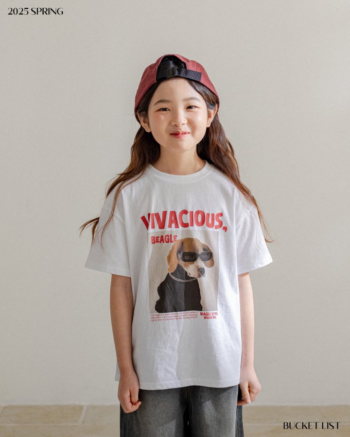 Bucket List - Korean Children Fashion - #discoveringself - Beagle Short Sleeved Tee - 2