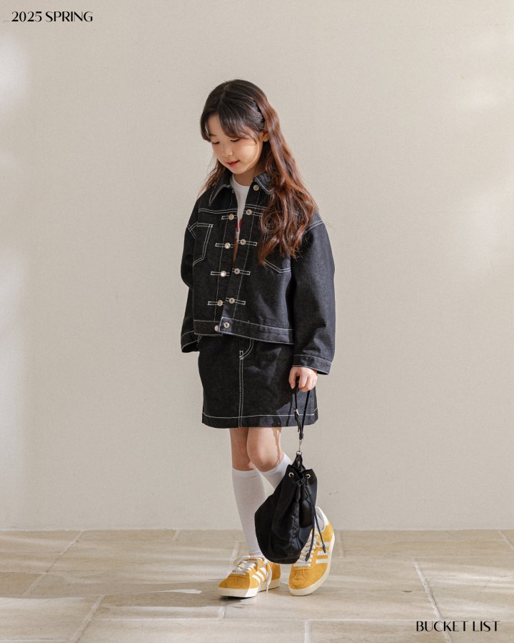 Bucket List - Korean Children Fashion - #fashionkids - Non Fade Denim Skirt - 12