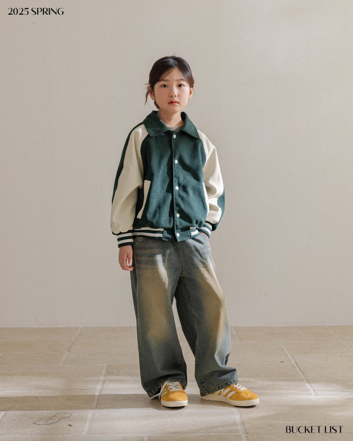 Bucket List - Korean Children Fashion - #fashionkids - Raglan Varsity Jumper - 10