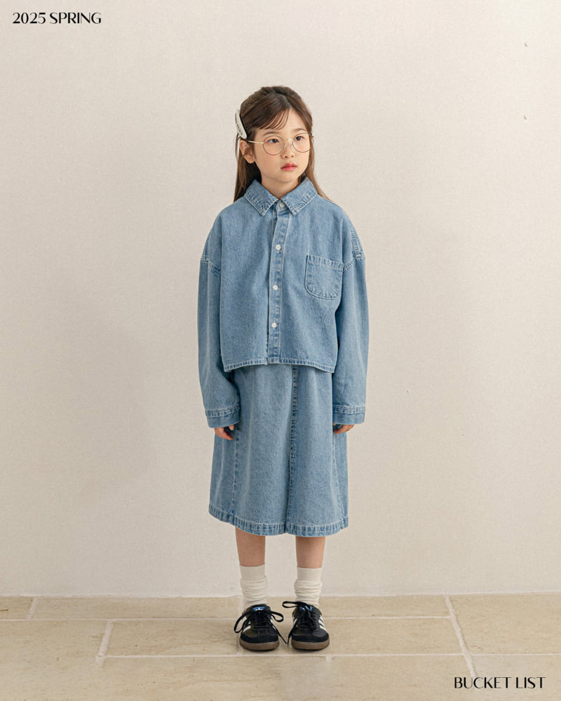 Bucket List - Korean Children Fashion - #fashionkids - Basic Crop Shirt - 9