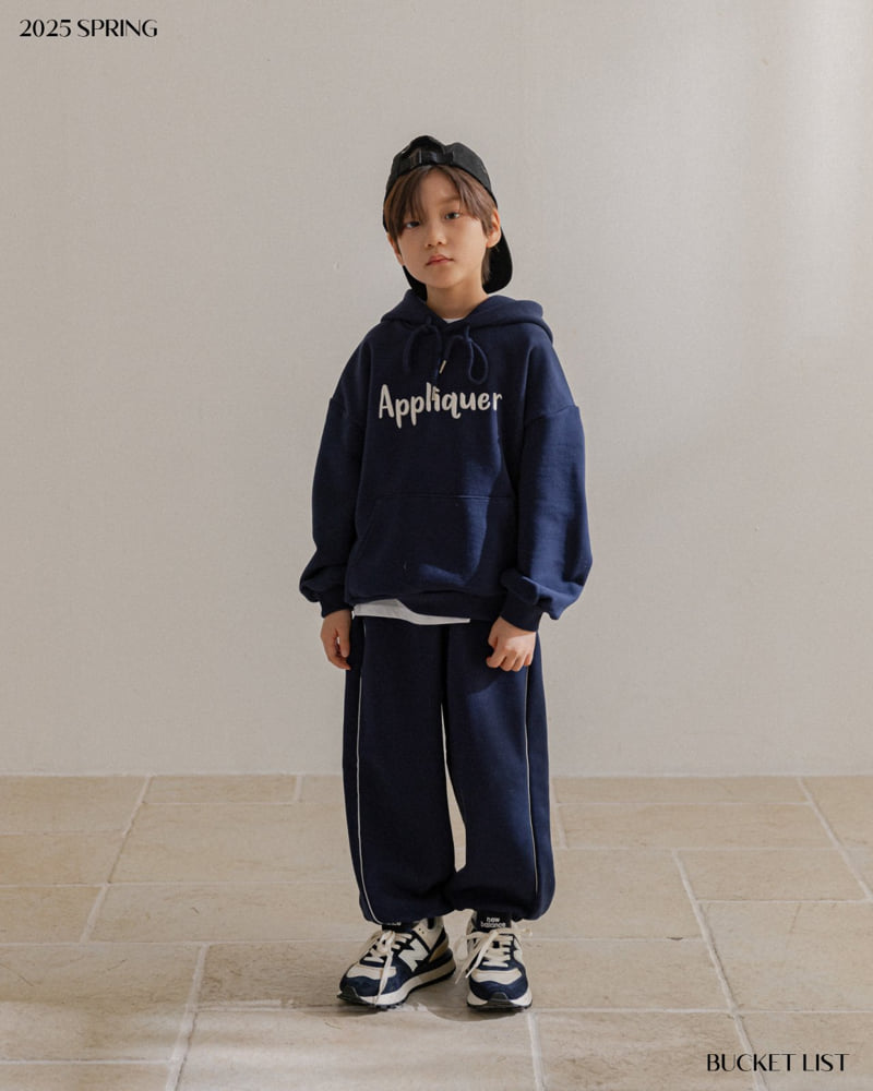Bucket List - Korean Children Fashion - #fashionkids - Appliquer Hoodie - 8