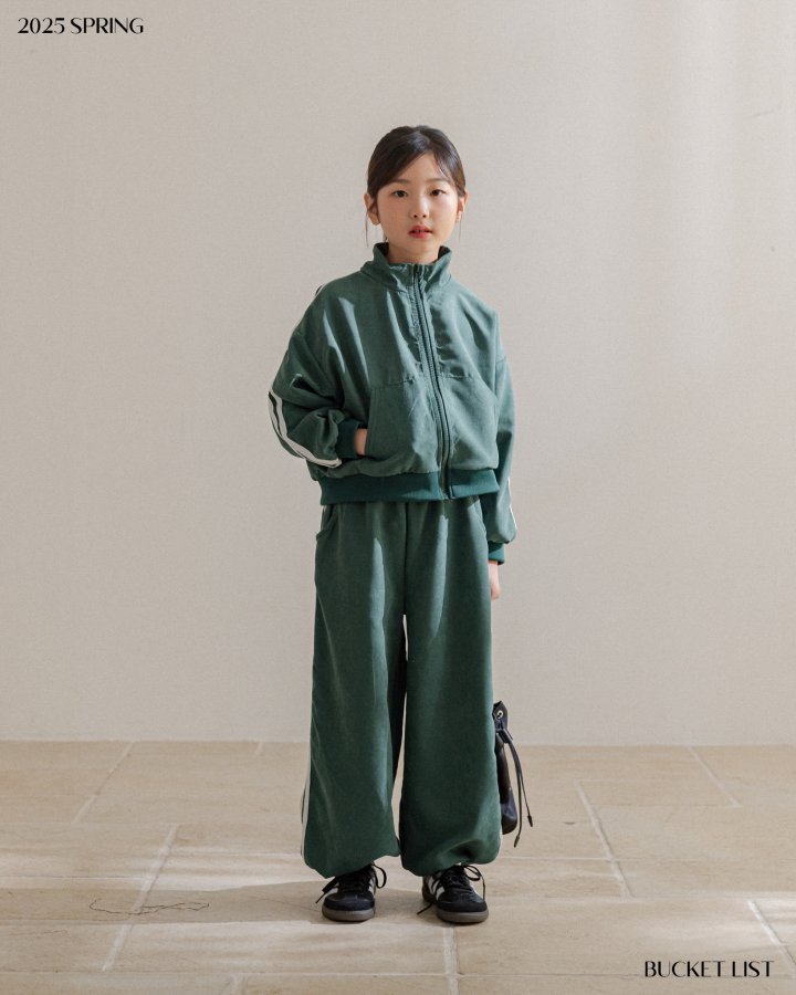 Bucket List - Korean Children Fashion - #kidsshorts - Running Track Zip-up Jacket - 7