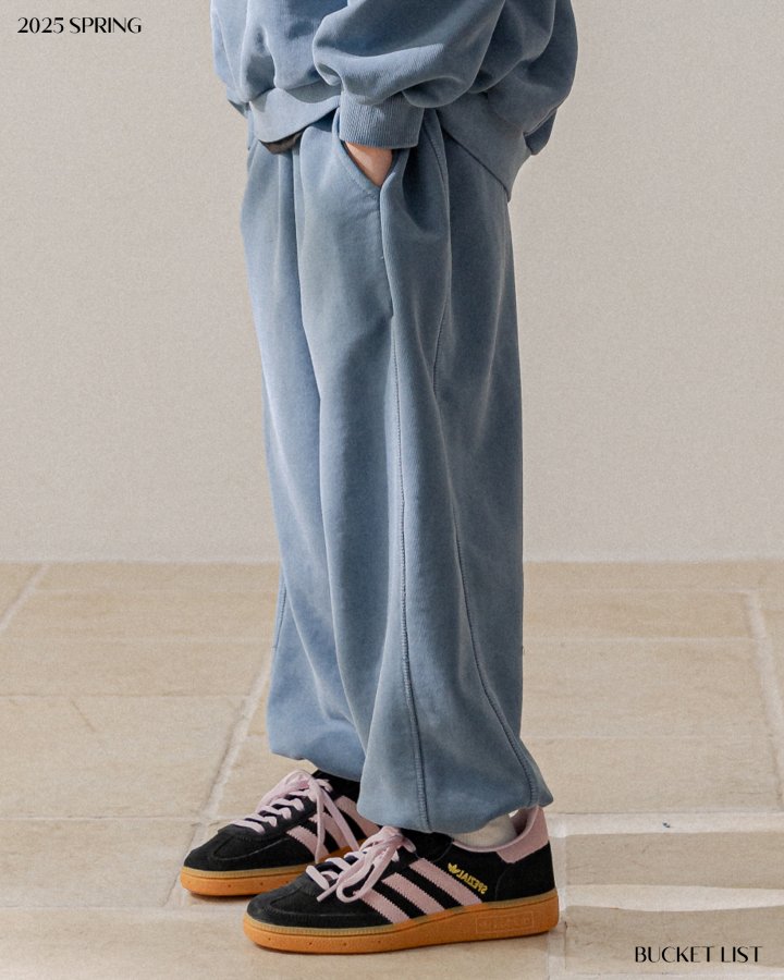 Bucket List - Korean Children Fashion - #kidsshorts - Mellow Pigment Jogger Pants - 12