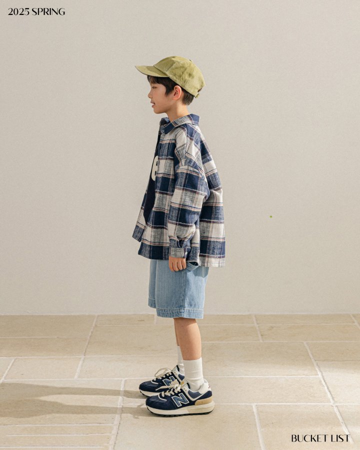 Bucket List - Korean Children Fashion - #kidsstore - Over Check Shirt - 12