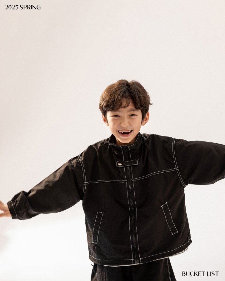 Bucket List - Korean Children Fashion - #kidzfashiontrend - Double Stitch Jogger Pants - 2