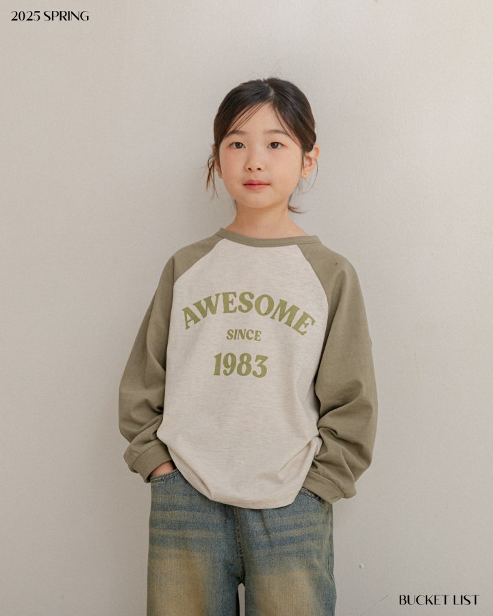 Bucket List - Korean Children Fashion - #kidzfashiontrend - Awesome Raglan Tee - 3