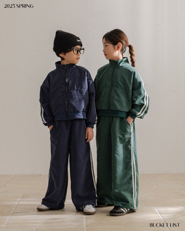 Bucket List - Korean Children Fashion - #kidzfashiontrend - Running Track Zip-up Jacket - 9