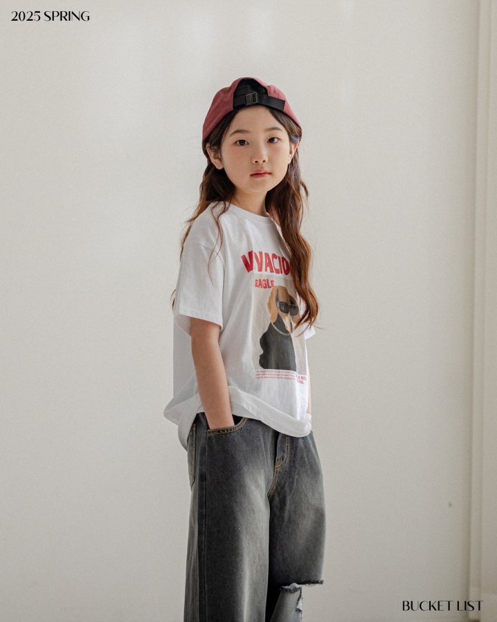 Bucket List - Korean Children Fashion - #kidzfashiontrend - Beagle Short Sleeved Tee - 6