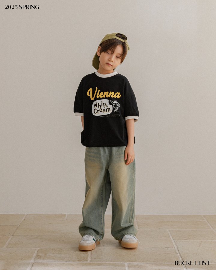 Bucket List - Korean Children Fashion - #littlefashionista - Cat Brush Denim Pants - 6