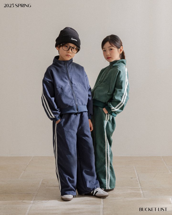 Bucket List - Korean Children Fashion - #littlefashionista - Running Track Zip-up Jacket - 11
