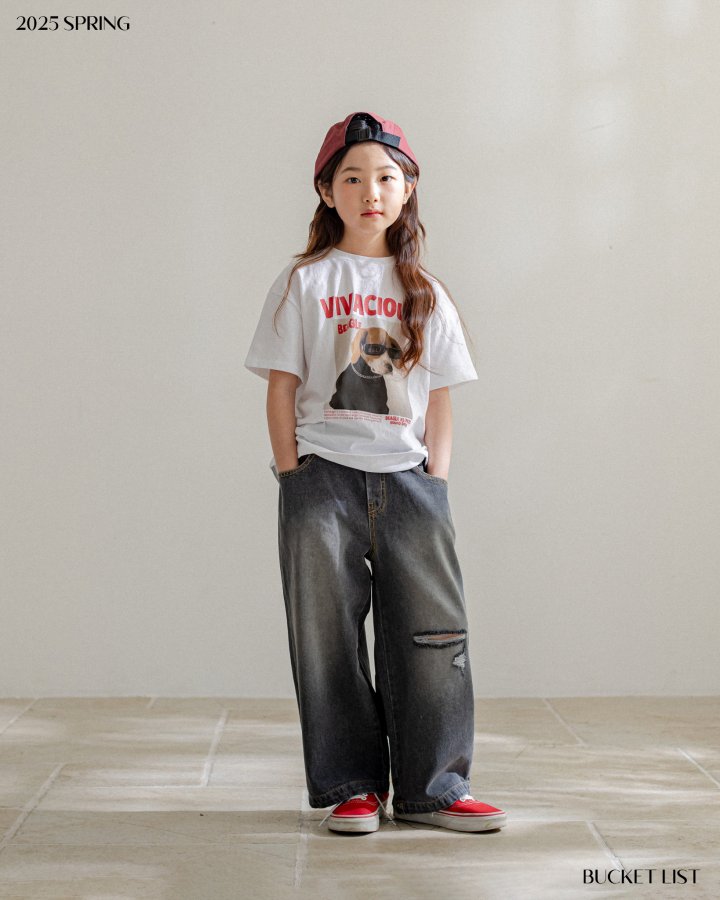 Bucket List - Korean Children Fashion - #littlefashionista - Beagle Short Sleeved Tee - 8