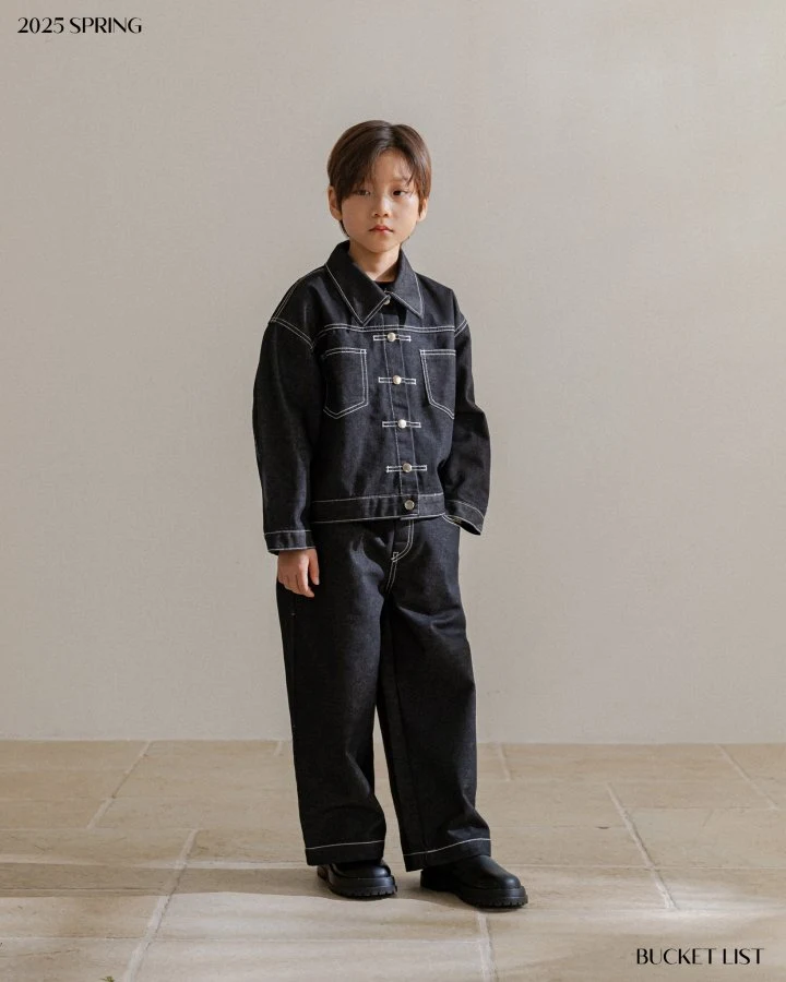 Bucket List - Korean Children Fashion - #magicofchildhood - Non Fade Denim Pants - 3