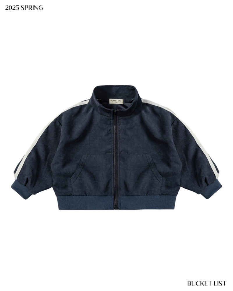 Bucket List - Korean Children Fashion - #magicofchildhood - Running Track Zip-up Jacket - 12