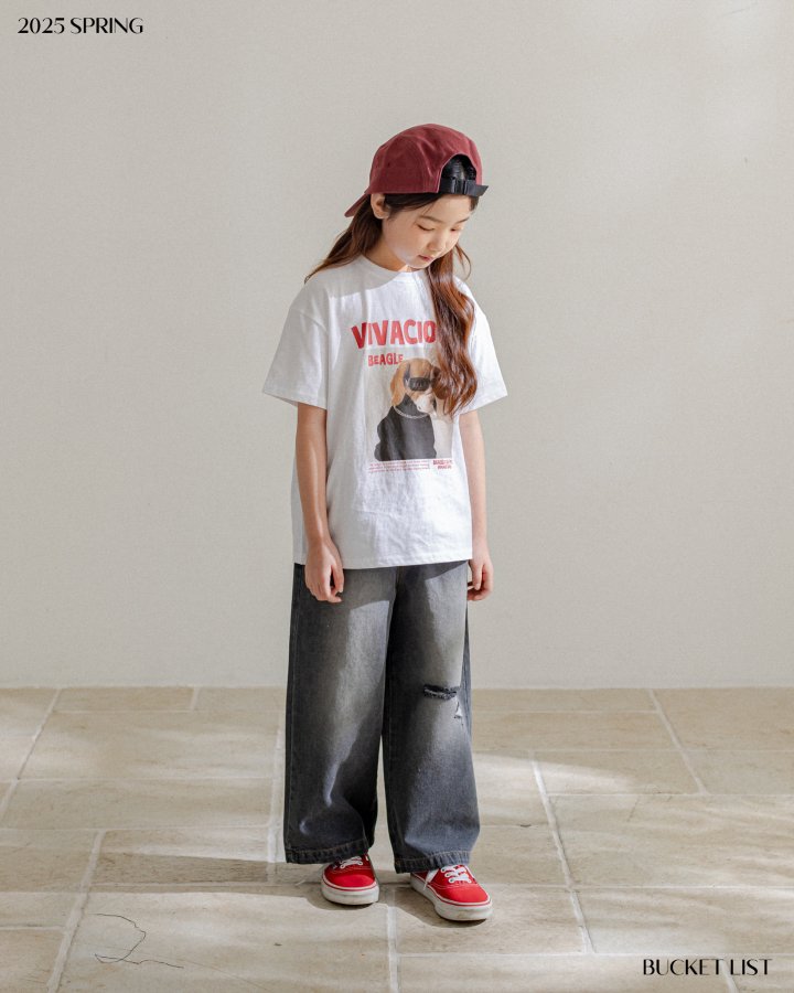 Bucket List - Korean Children Fashion - #magicofchildhood - Beagle Short Sleeved Tee - 9