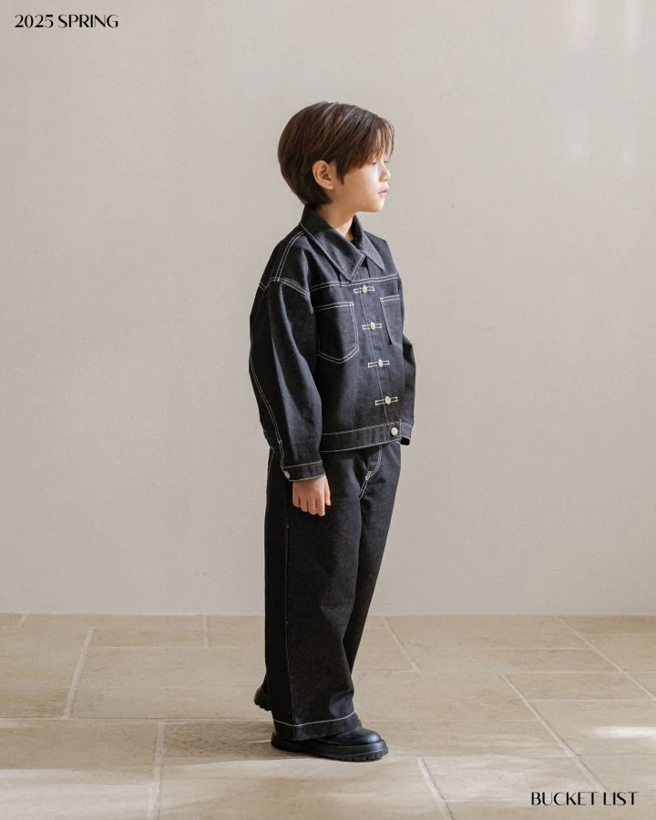 Bucket List - Korean Children Fashion - #magicofchildhood - Non Fade Denim Pants - 4