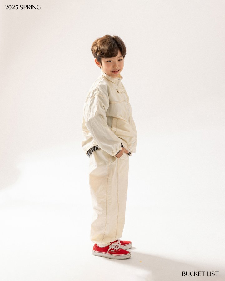 Bucket List - Korean Children Fashion - #prettylittlegirls - Double Stitch Jogger Pants - 7