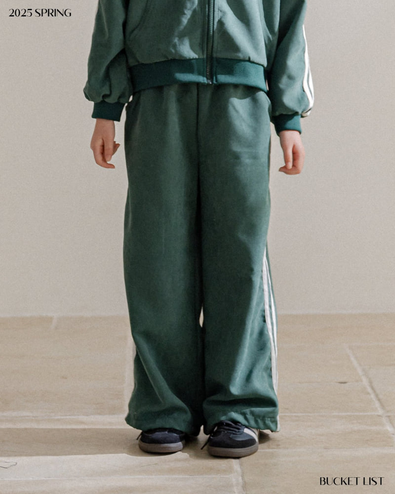 Bucket List - Korean Children Fashion - #prettylittlegirls - Running Track Pants - 11