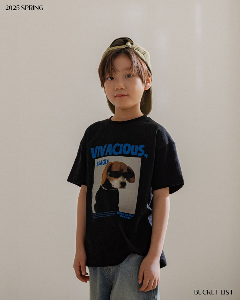 Bucket List - Korean Children Fashion - #prettylittlegirls - Beagle Short Sleeved Tee - 11