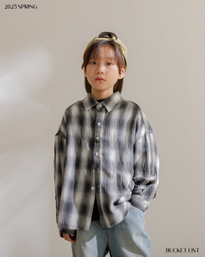 Bucket List - Korean Children Fashion - #prettylittlegirls - Sweet Check Shirt - 6