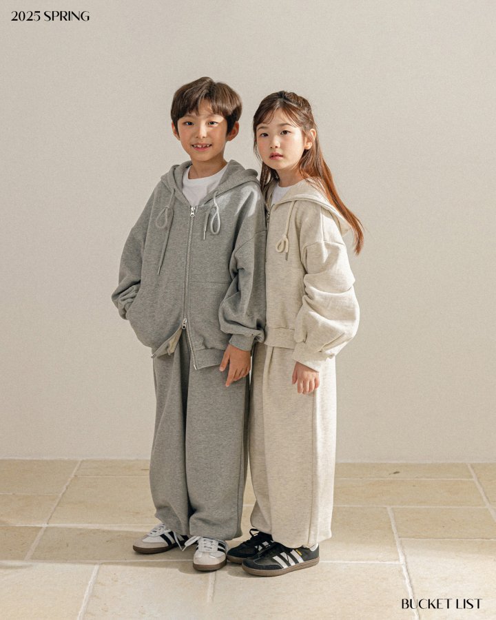 Bucket List - Korean Children Fashion - #prettylittlegirls - Two Way Crop Hood Zip-up Jacket