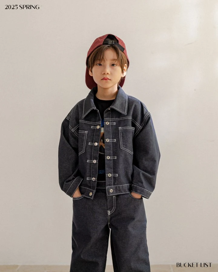 Bucket List - Korean Children Fashion - #stylishchildhood - Non Fade Jacket - 9