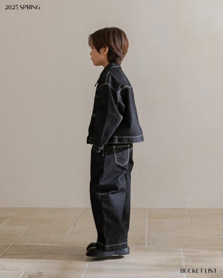 Bucket List - Korean Children Fashion - #stylishchildhood - Non Fade Denim Pants - 8