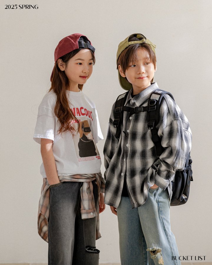 Bucket List - Korean Children Fashion - #stylishchildhood - Sweet Check Shirt - 9