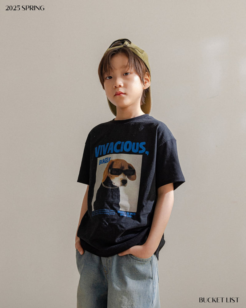 Bucket List - Korean Children Fashion - #todddlerfashion - Beagle Short Sleeved Tee - 12