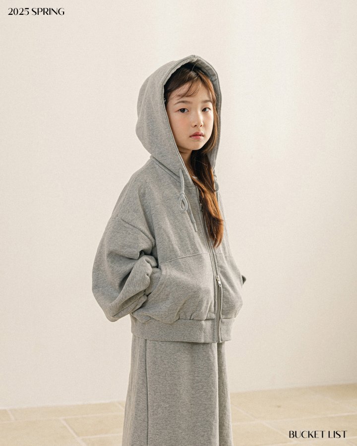 Bucket List - Korean Children Fashion - #todddlerfashion - Two Way Crop Hood Zip-up Jacket - 2