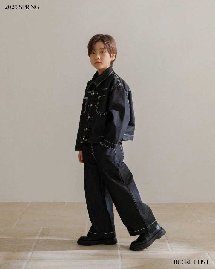 Bucket List - Korean Children Fashion - #toddlerclothing - Non Fade Denim Pants - 7