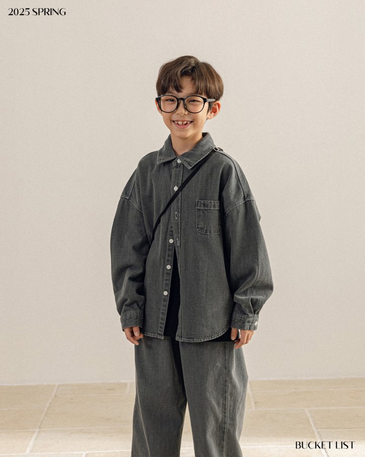 Bucket List - Korean Children Fashion - #toddlerclothing - Basic Denim Pants - 3