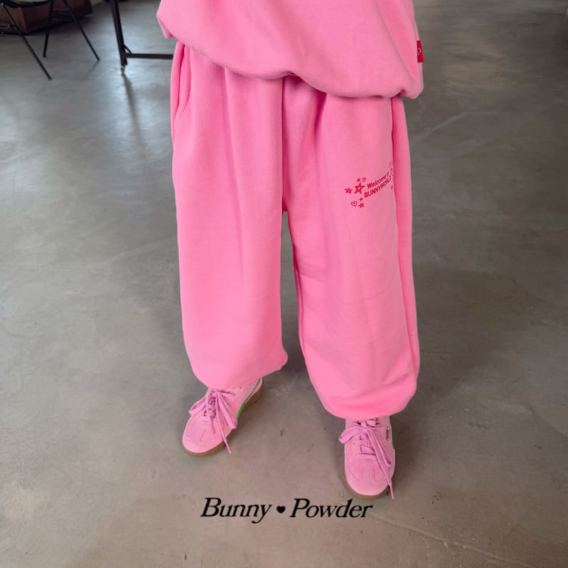 Bunny Powder - Korean Children Fashion - #childofig - Welcome Jogger Pants - 4