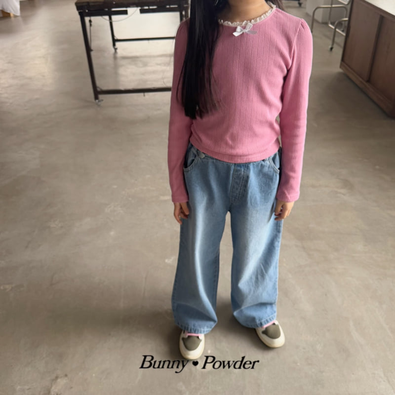 Bunny Powder - Korean Children Fashion - #designkidswear - Life Denim Pants - 10
