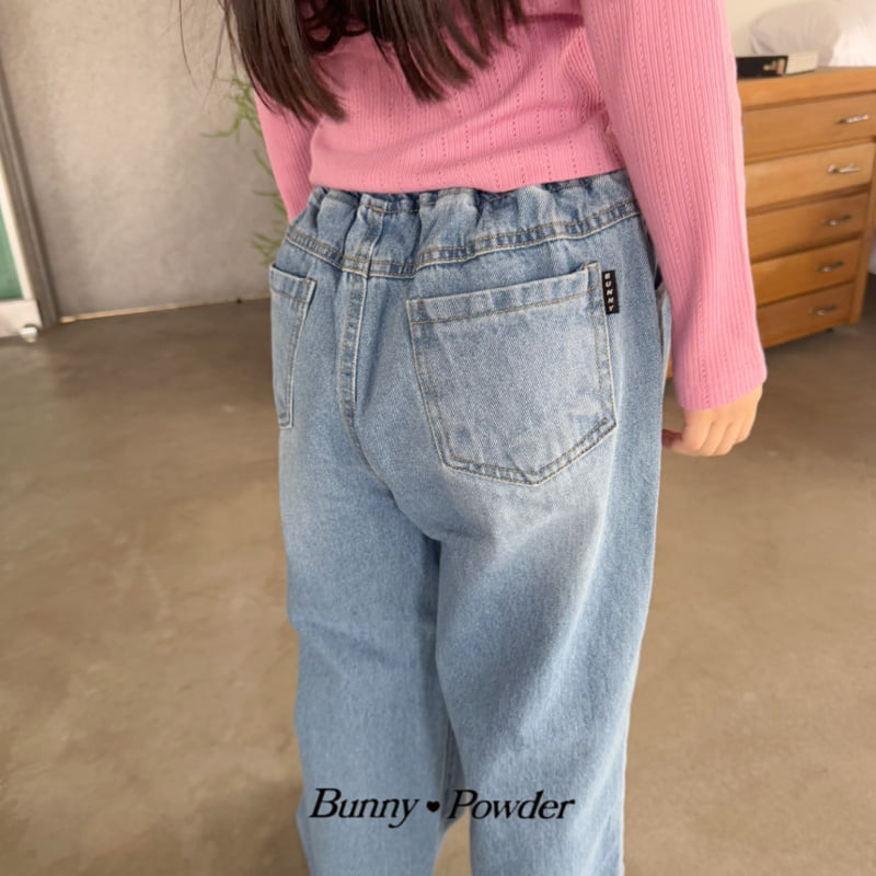 Bunny Powder - Korean Children Fashion - #fashionkids - Life Denim Pants - 12