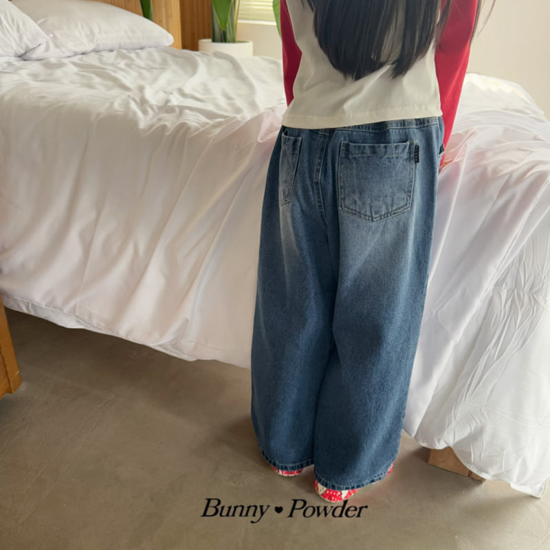 Bunny Powder - Korean Children Fashion - #littlefashionista - Life Denim Pants - 4