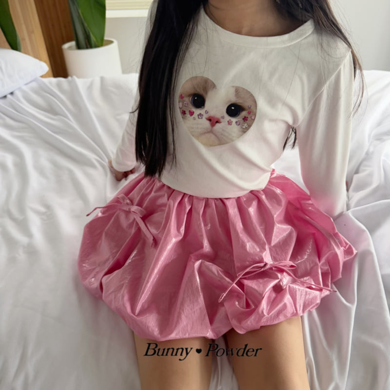 Bunny Powder - Korean Children Fashion - #minifashionista - Cat Tee - 11