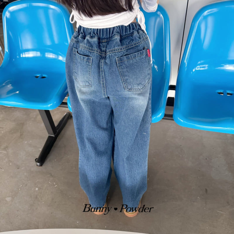 Bunny Powder - Korean Children Fashion - #todddlerfashion - Rise Torn Denim Pants - 2