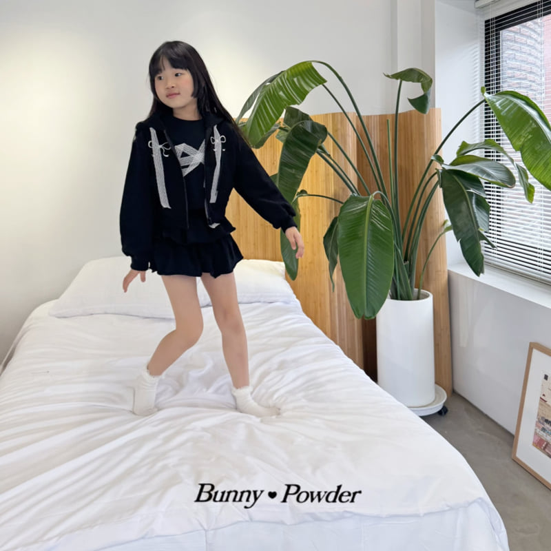 Bunny Powder - Korean Children Fashion - #toddlerclothing - Mimi Crop Hood Zip-up Jacket