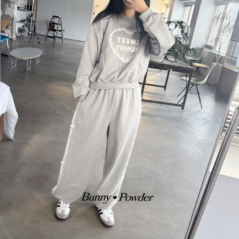 Bunny Powder - Korean Women Fashion - #momslook - Mom Sweet Sweatshirts