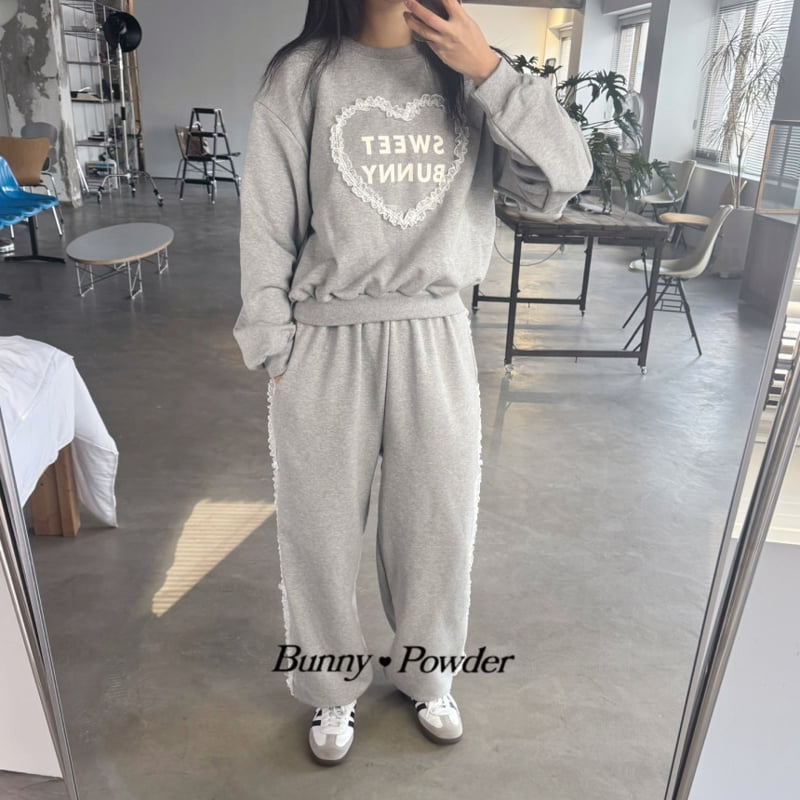 Bunny Powder - Korean Women Fashion - #momslook - Mom Sweet Sweatshirts - 2