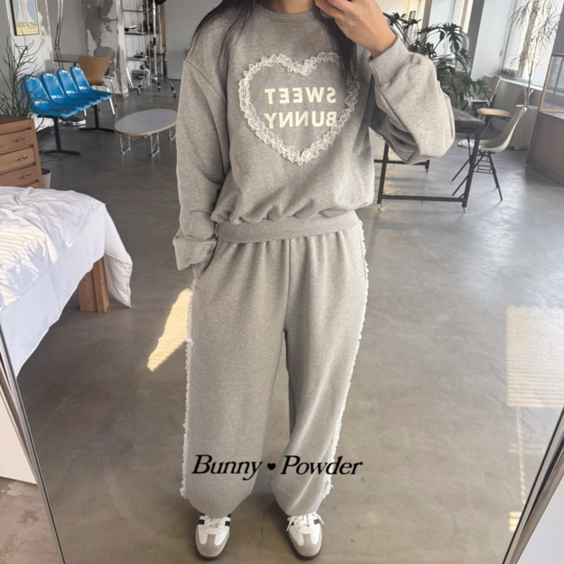 Bunny Powder - Korean Women Fashion - #momslook - Mom Sweet Sweatshirts - 3