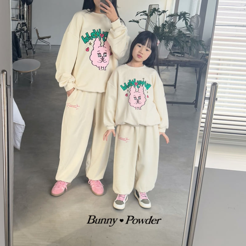 Bunny Powder - Korean Women Fashion - #momslook - Mom New Bunny World Sweatshirts - 12