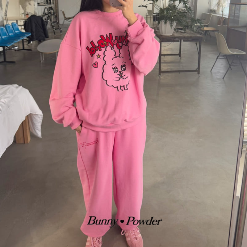 Bunny Powder - Korean Women Fashion - #pursuepretty - Mom New Bunny World Sweatshirts - 2