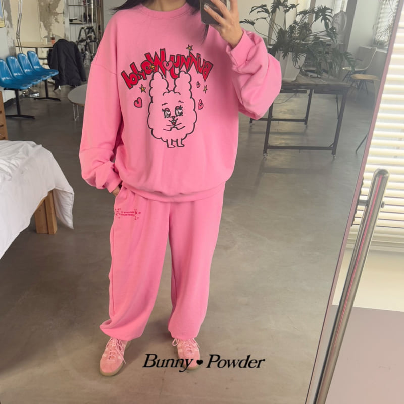 Bunny Powder - Korean Women Fashion - #restrostyle - Mom New Bunny World Sweatshirts - 3