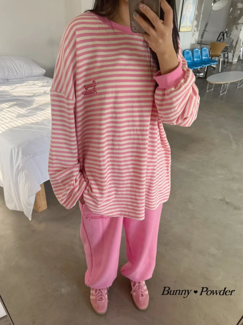 Bunny Powder - Korean Women Fashion - #romanticstyle - Mom Papillon Tee - 7