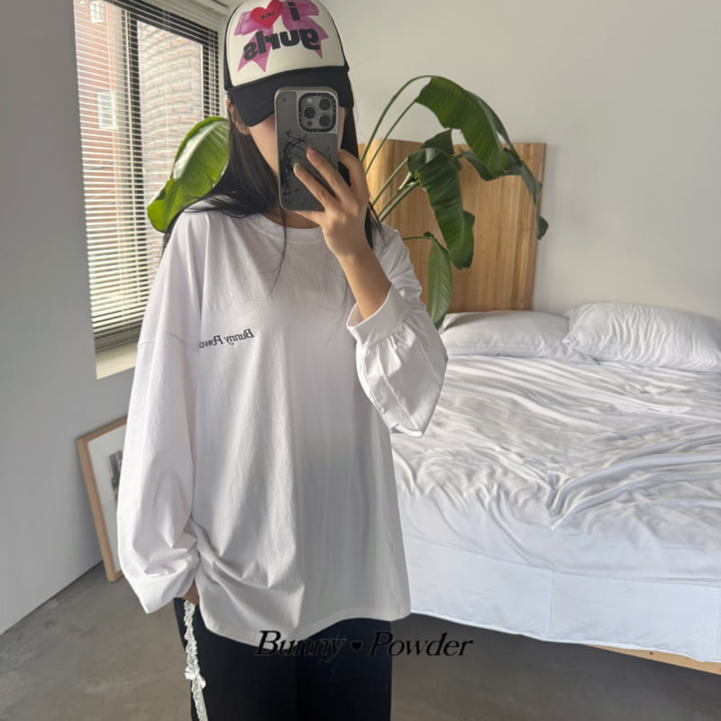 Bunny Powder - Korean Women Fashion - #romanticstyle - Mom Bunny Tee - 3