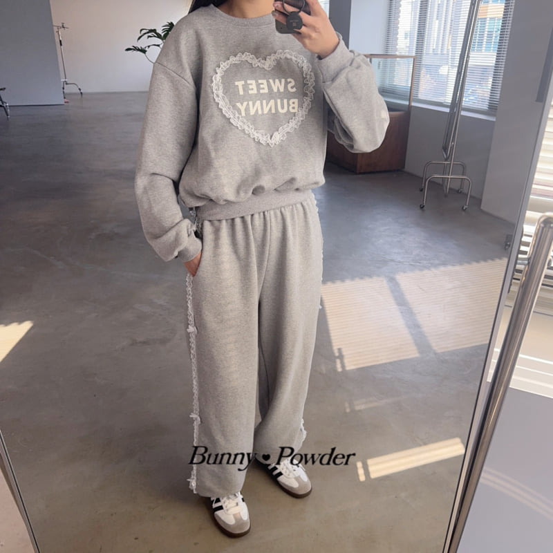 Bunny Powder - Korean Women Fashion - #vintagekidsstyle - Mom Sweet Sweatshirts - 6
