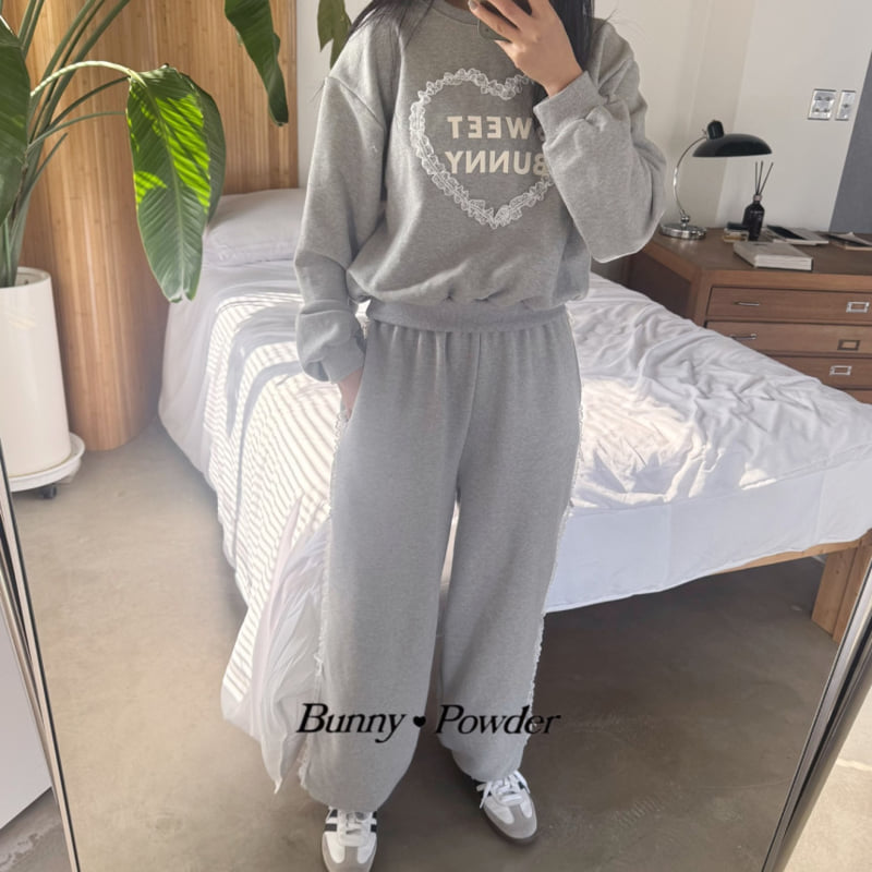 Bunny Powder - Korean Women Fashion - #momslook - Mom Sweet Sweatshirts - 4
