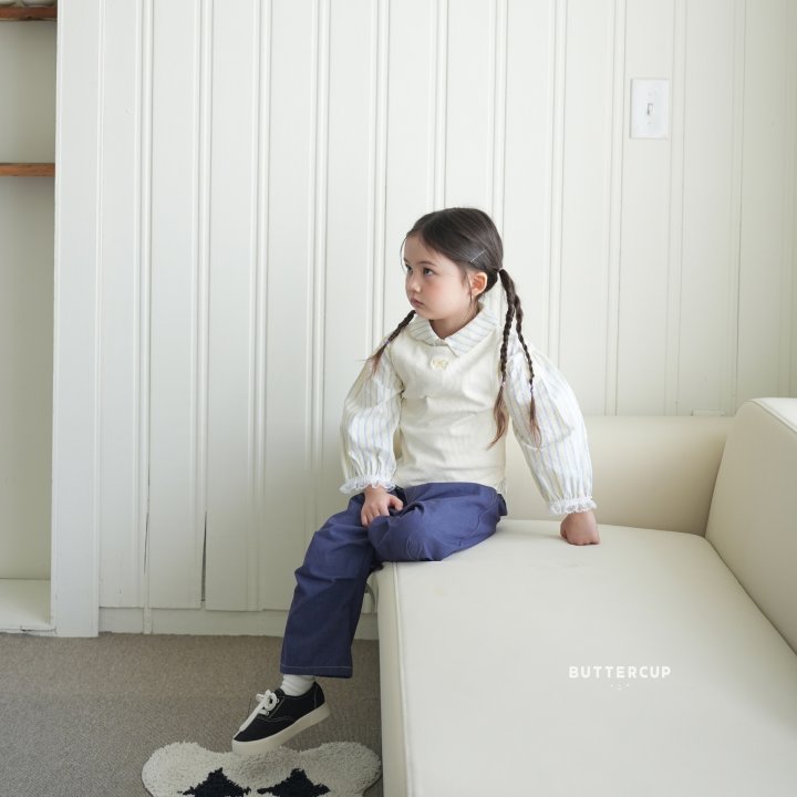 Buttercup - Korean Children Fashion - #childofig - Ribbon Rib Layered Tee - 5