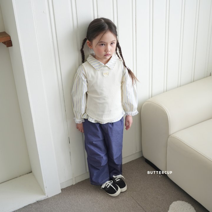 Buttercup - Korean Children Fashion - #childofig - Ribbon Rib Layered Tee - 6